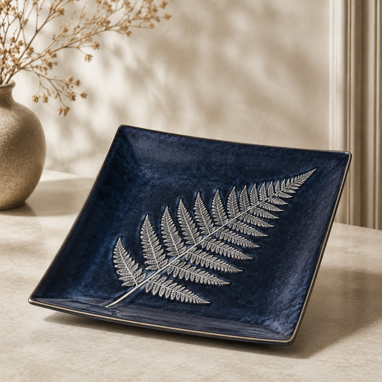 Fern Square Plate