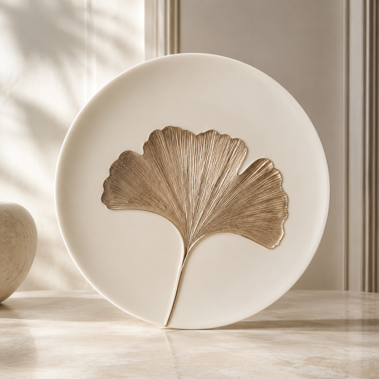 Ginkgo Round Plate