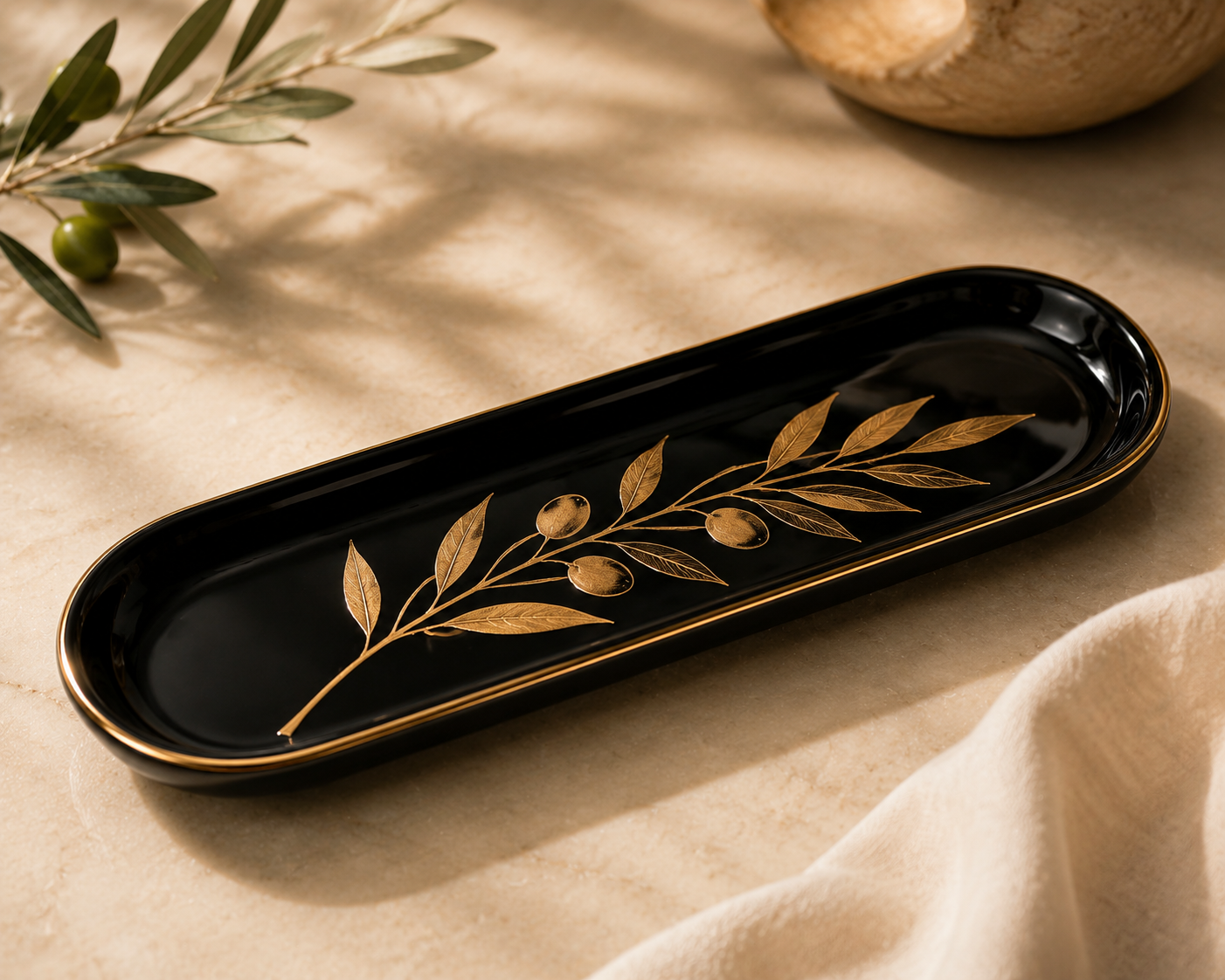 Olive Incense Tray