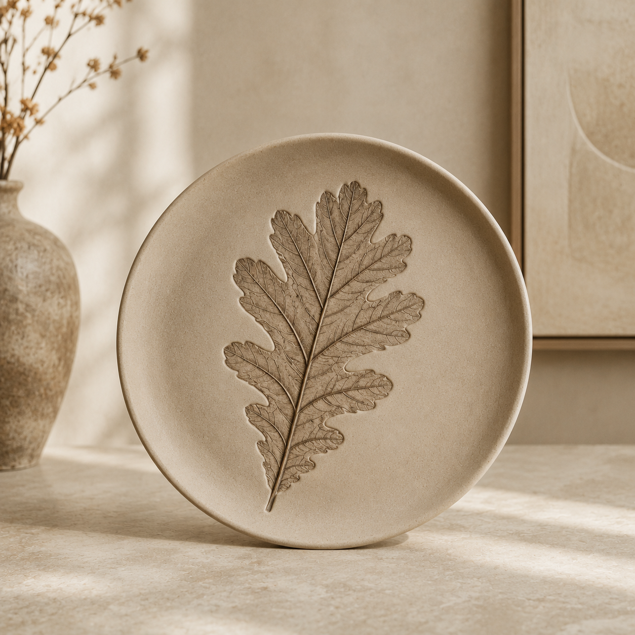 Oak Stone Plate